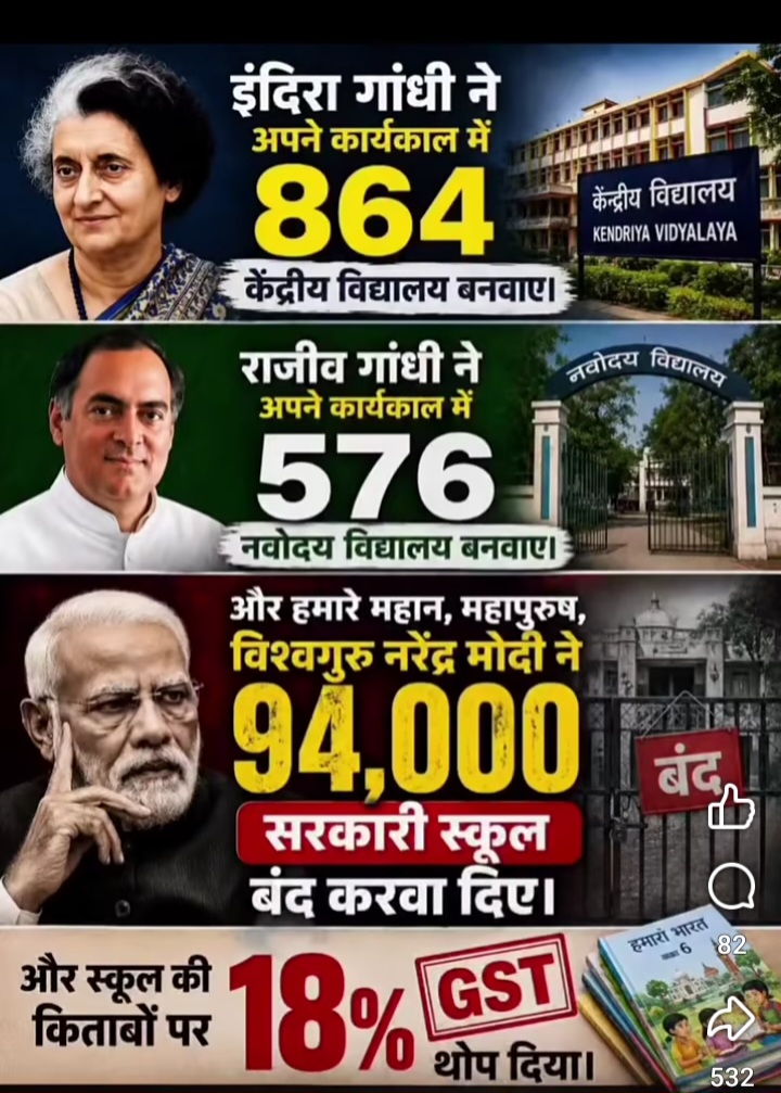 भारत देश के दो प्रधानमंत्री की तुलना की गई। वर्तमान प्रधानमंत्री विश्व गुरु से